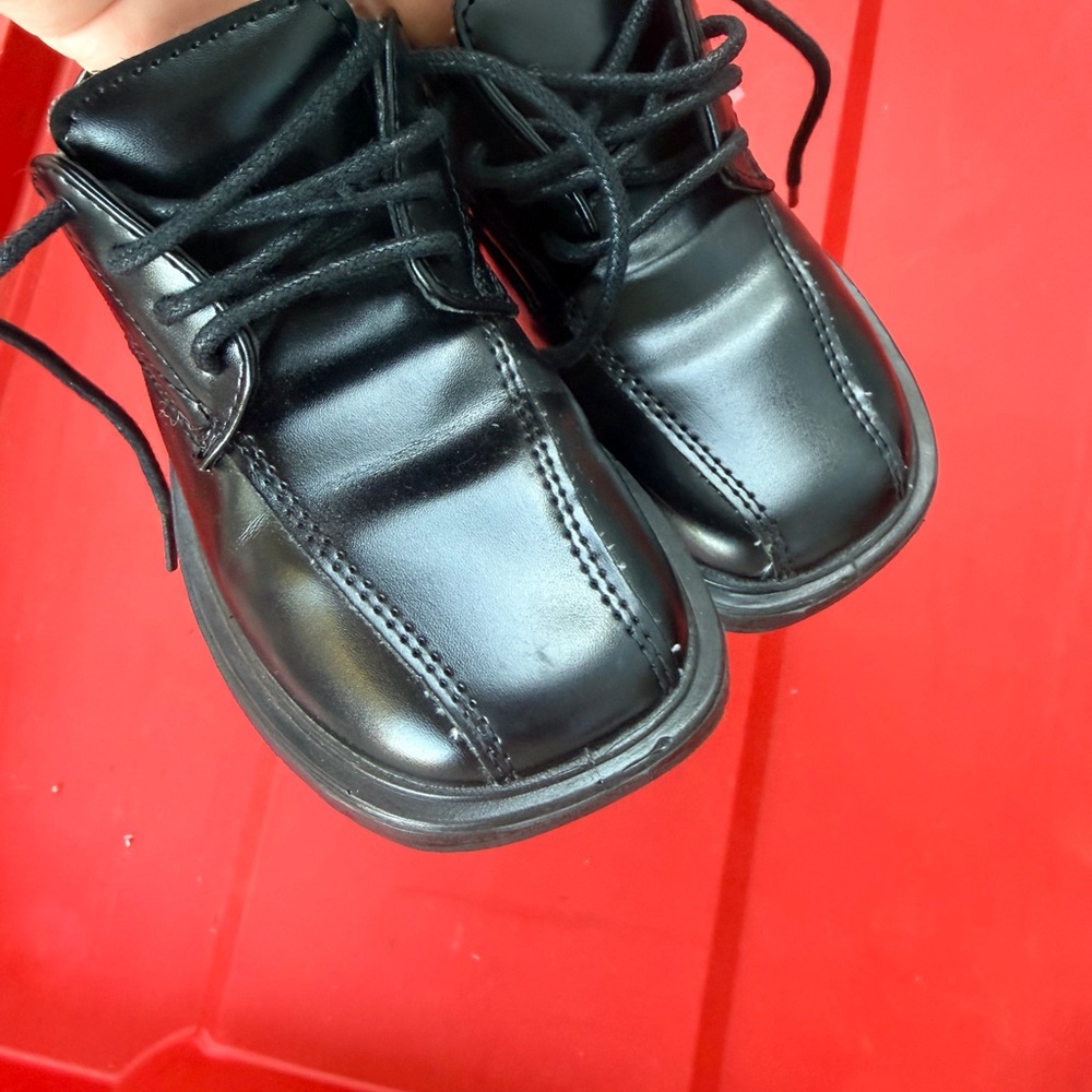 Elegant Black Kids Dress Shoes